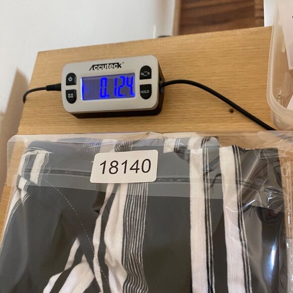 T By Talbots Top Womens 3X Plus Black Striped Cutout Back 3/4 Sleeves Stretch - Picture 10 of 10